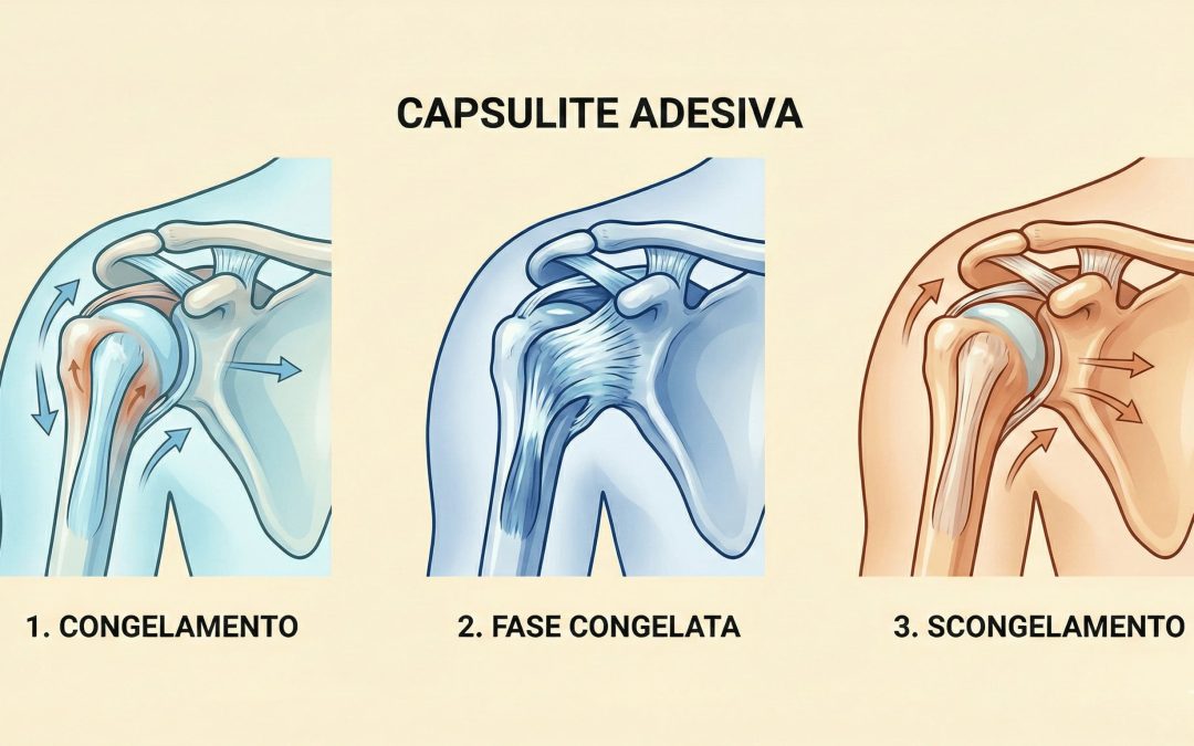 Capsulite adesiva spalla: sintomi, 3 fasi e trattamenti efficaci